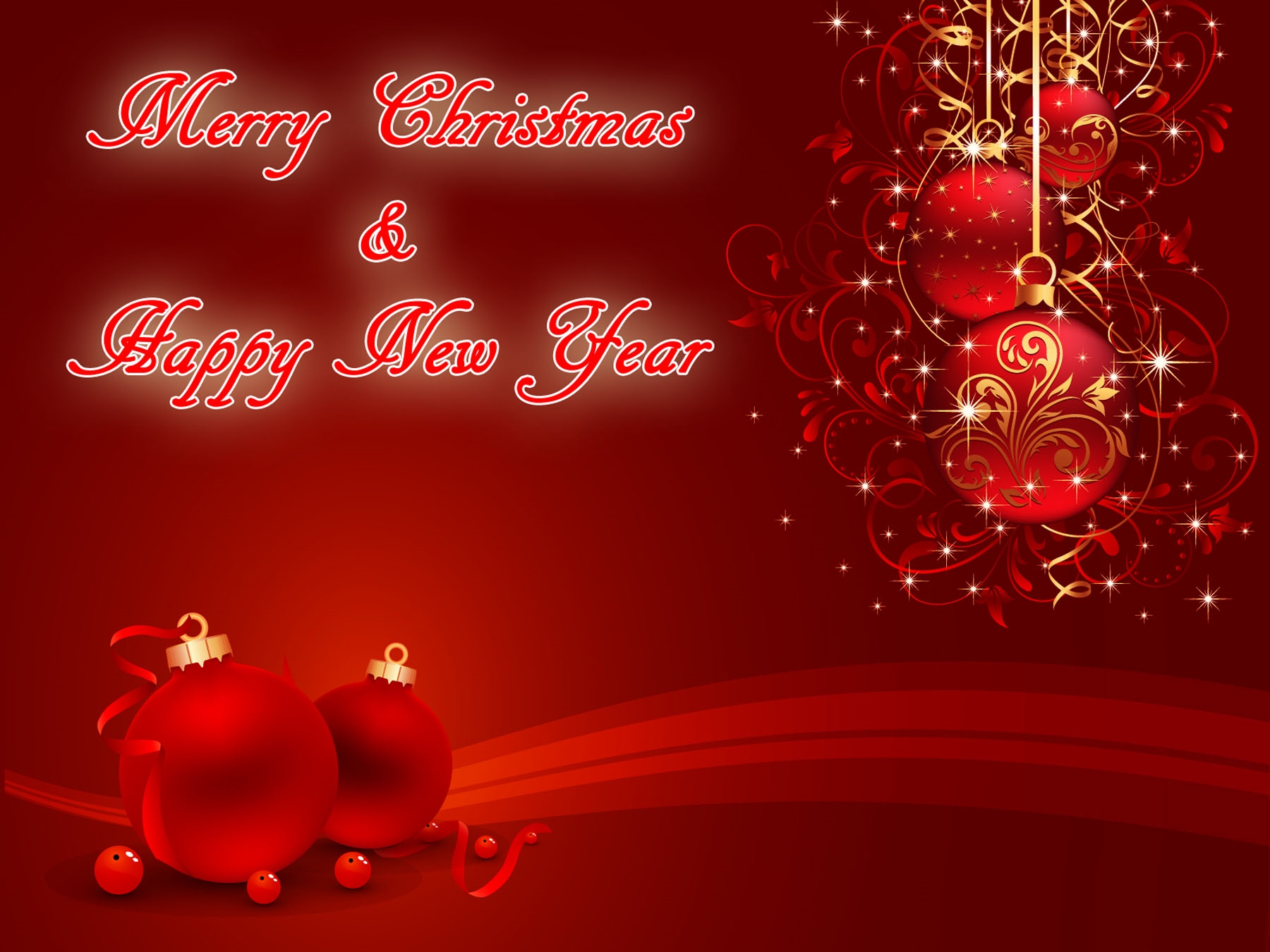 Merry Christmas And Happy New Year 2015 Wallpapers