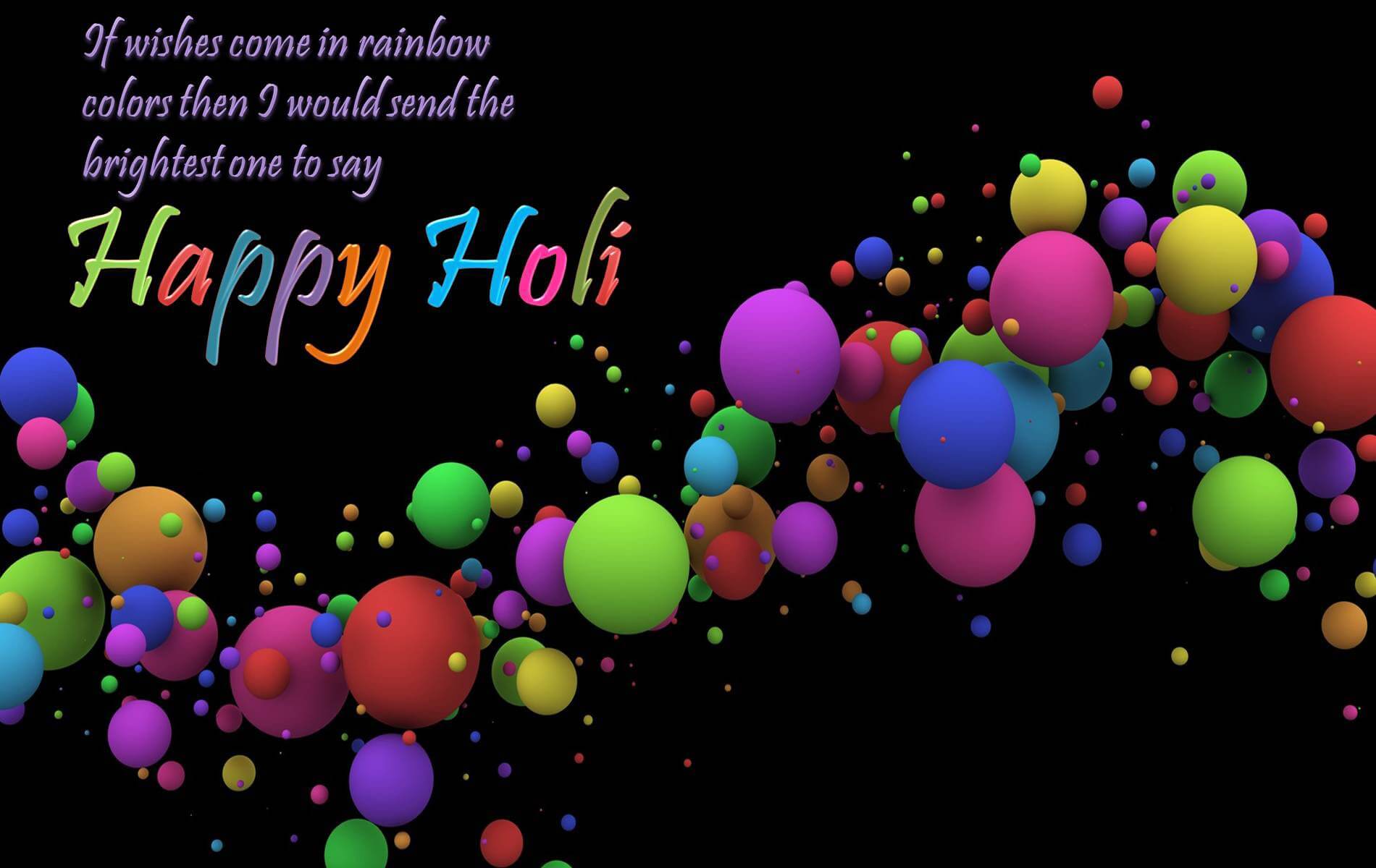 3d Happy Holi Wishes Wallpaper Greeting