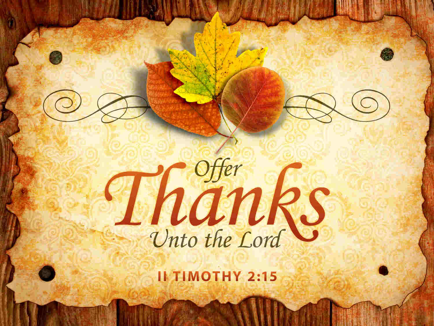 Happy Thanksgiving Day To The Lord Verse Hd Wallpaper