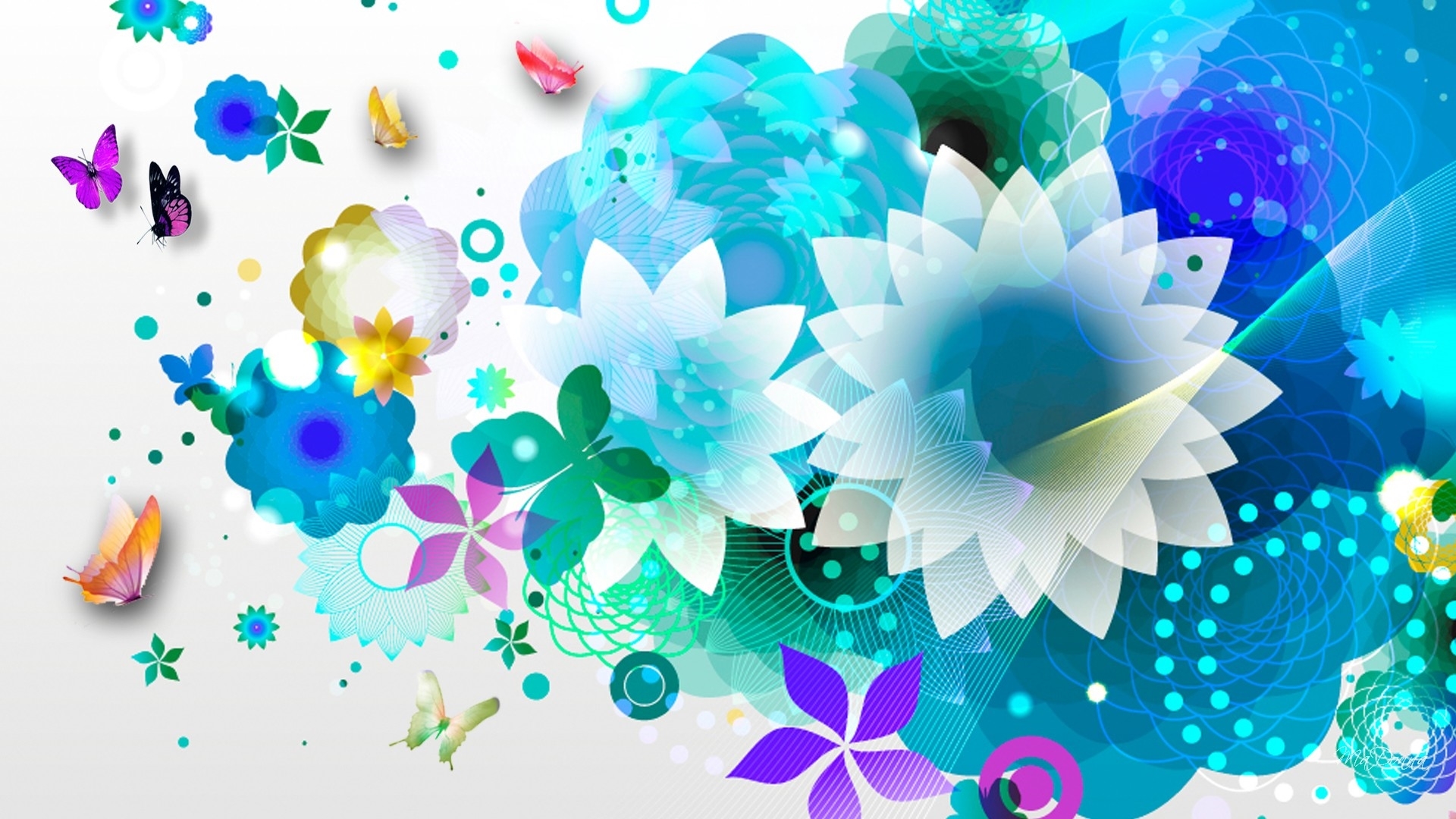 Abstract Flower Wallpaper