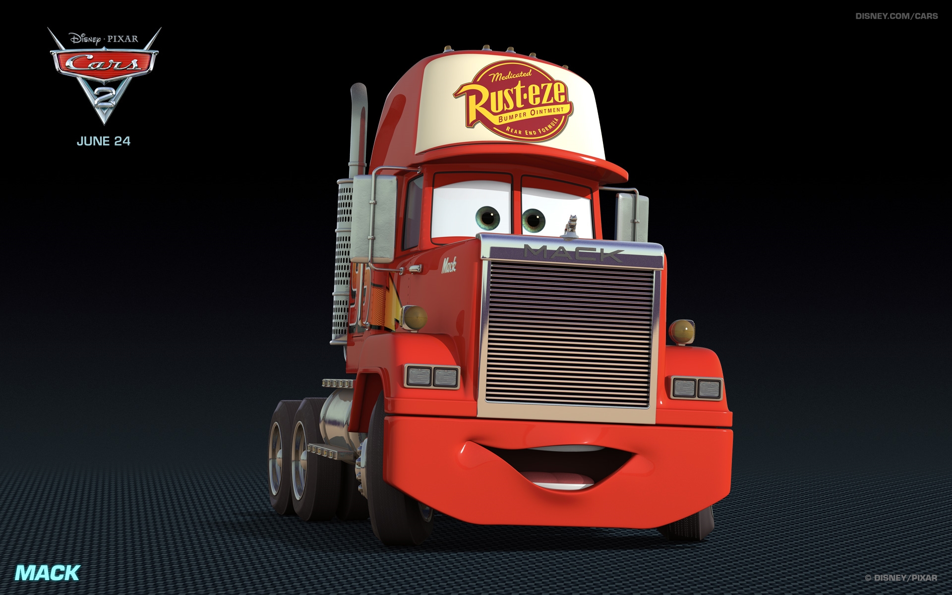 Mack Disney Cars 2 Free Hd Wallpaper