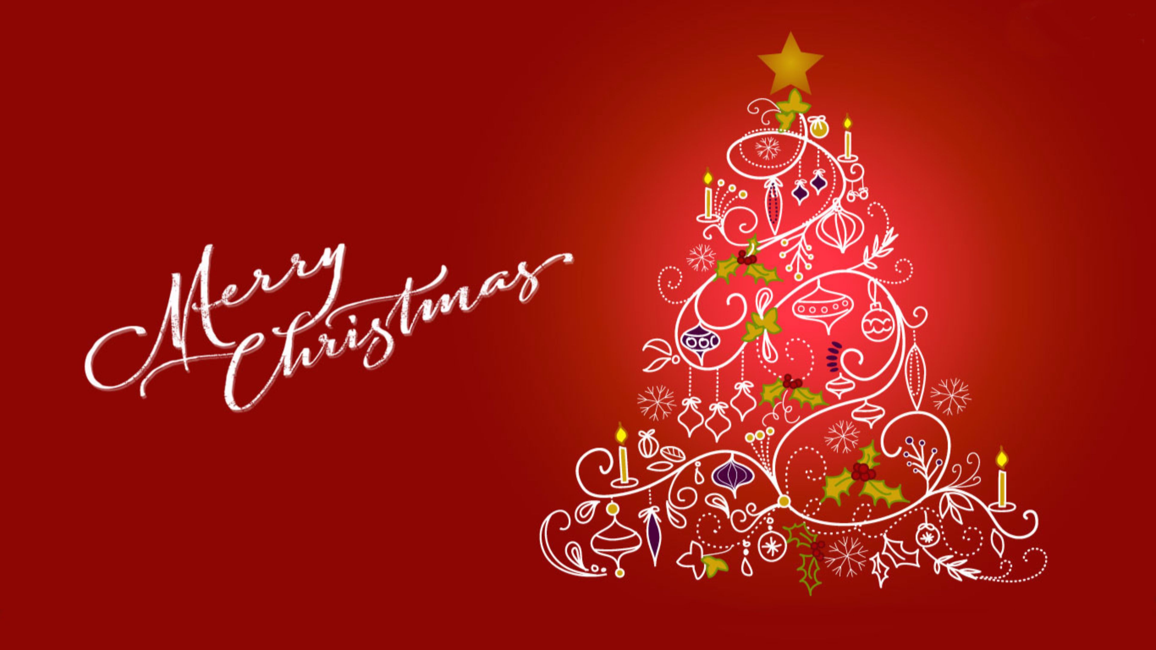 Happy Merry Christmas Greetings Hd Ultra 4k Wallpaper