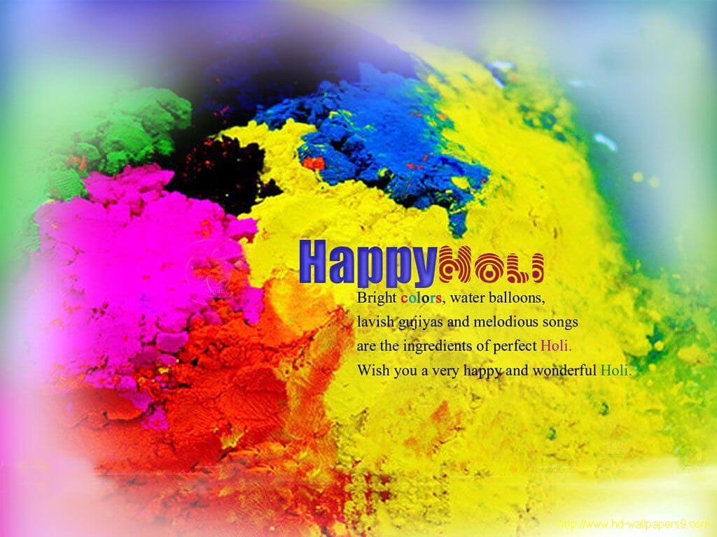 Happy Holi Festival Colors Greetings Wishes Hd 3d Wallpaper