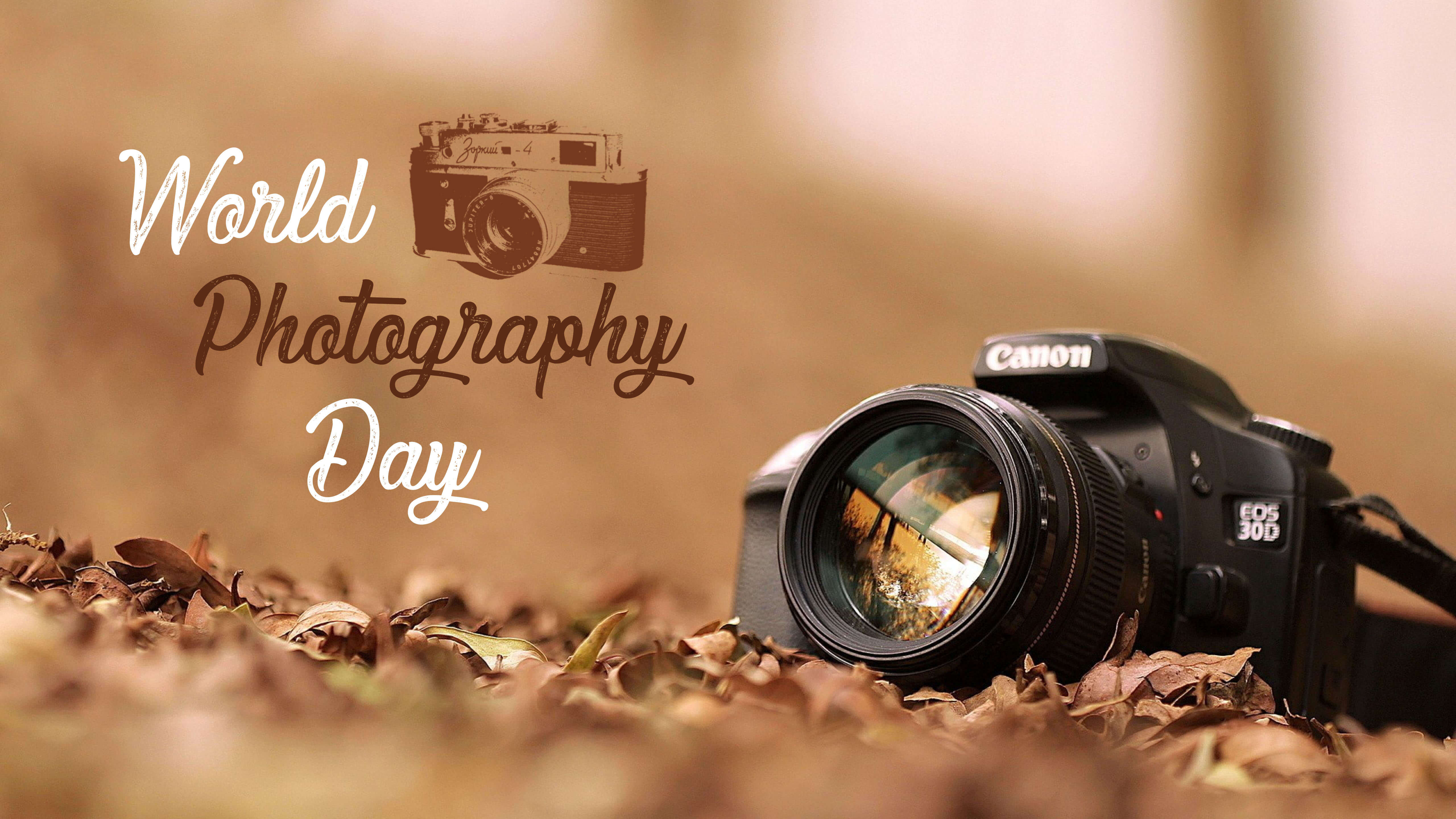 World Photography Day Camera Lens 4k Hd Desktop Wallpaper